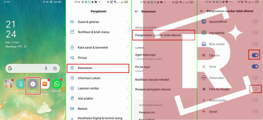 Aktifkan Fitur Dari Sumbert Tidak Dikenal Sebelum Download Karyakarsa Mod Apk