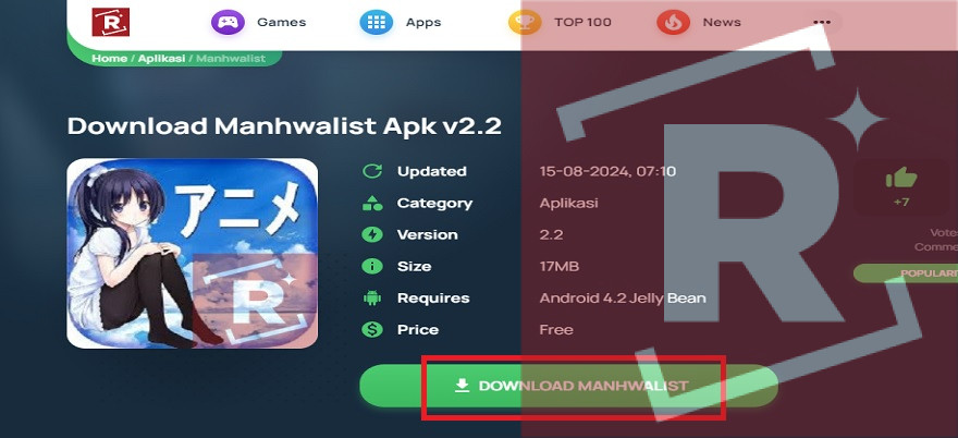 Manhwalist Apk