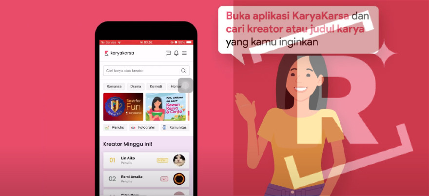 Tutorial Membeli Karya Di Karyakarsa Mod Apk