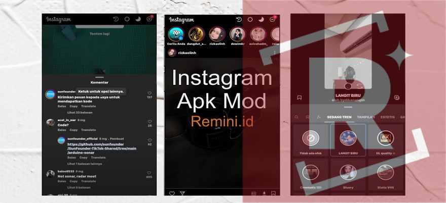 Fitur Instagram Apk Mod yang sangat keren